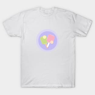 Pickle Ball Paddles in Pastels T-Shirt